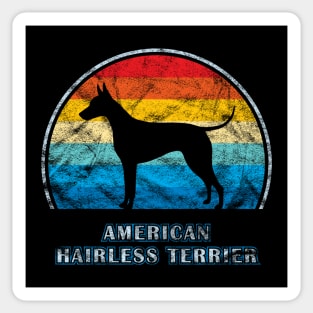 American Hairless Terrier Vintage Design Dog Sticker